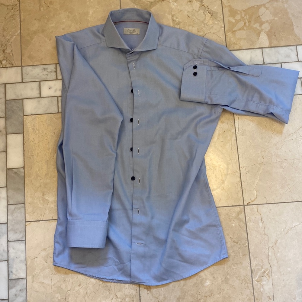 Eton blue slim 40 15 3/4
